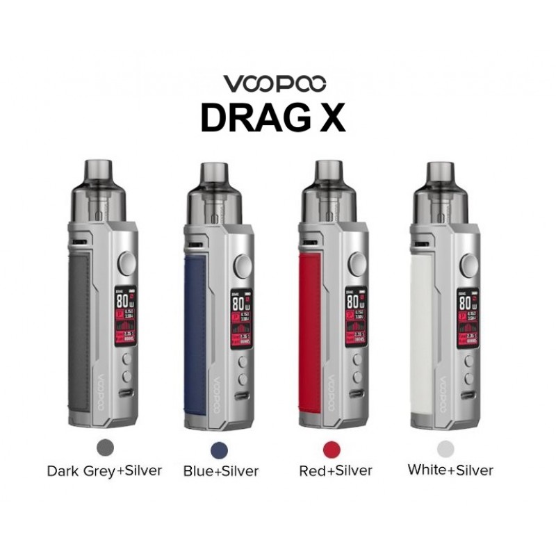 VooPoo DRAG X Mod Pod, drag x kit, pnp 5pk coils, single 18650, single